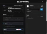 Bullet Journal coupon verification screenshot