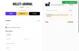 Bullet Journal coupon verification screenshot