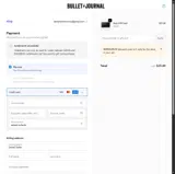 Bullet Journal coupon verification screenshot