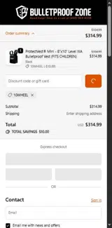 10WHEEL coupon verification screenshot