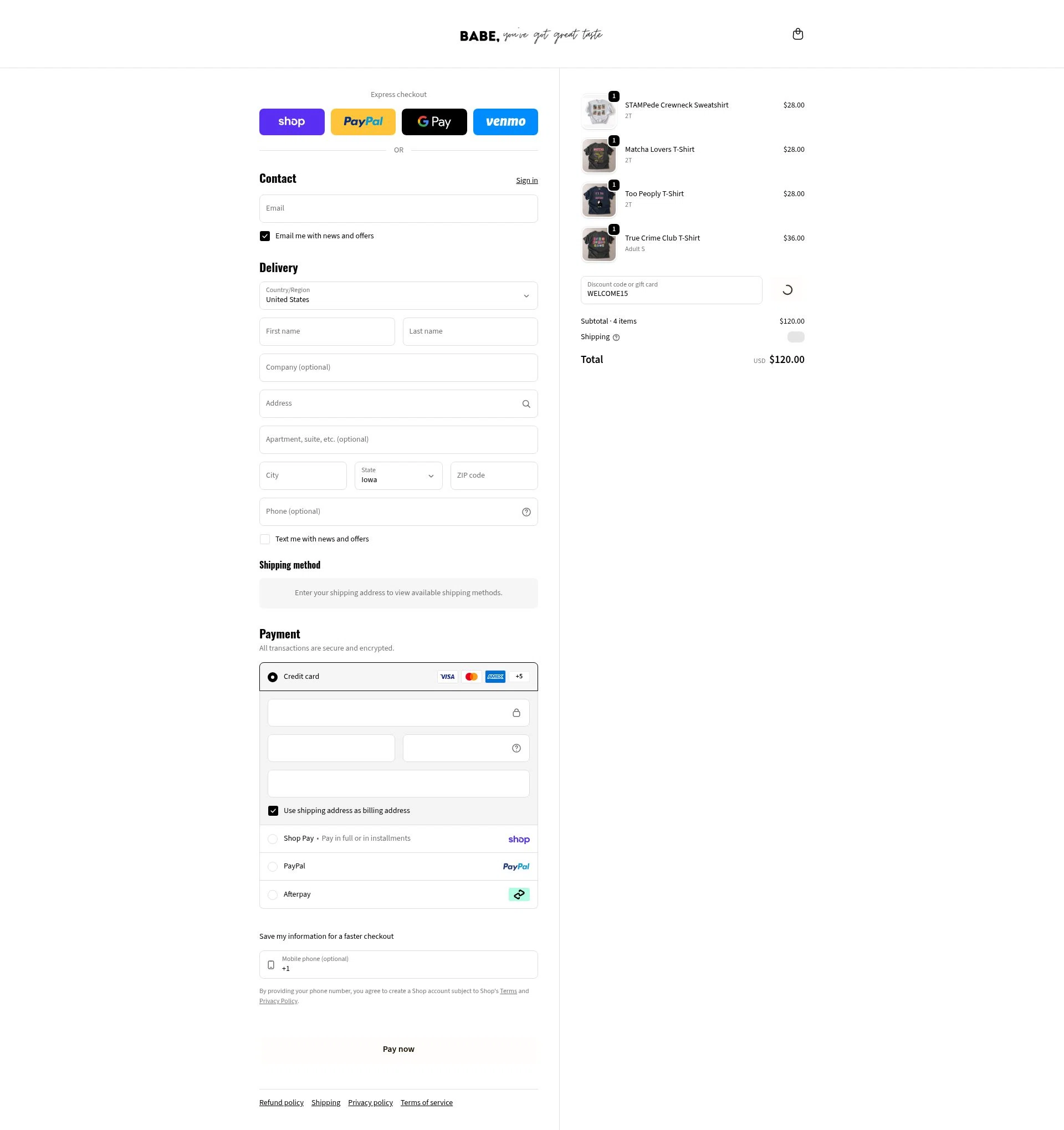 Bunny Knots checkout page showing Bunny Knots discount code box | Screenshot taken by SimplyCodes community member on Feb 12, 2026