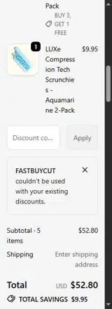 fastbuycut coupon verification screenshot