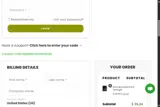 WELCOME coupon verification screenshot