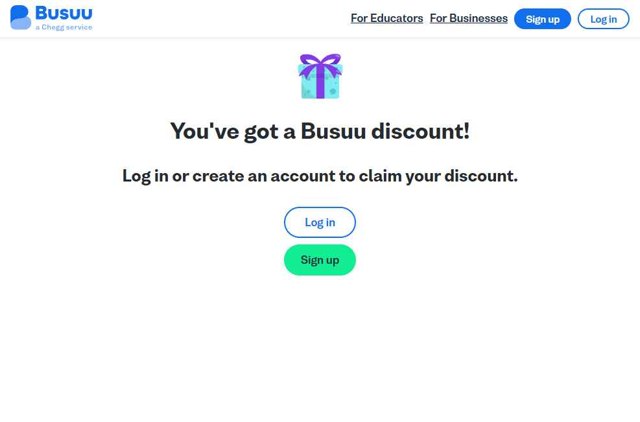 Busuu checkout page showing Busuu promo code box | Screenshot taken by SimplyCodes community member on Jul 31, 2025