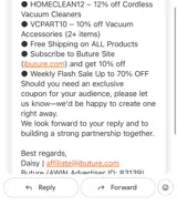 HOMECLEAN12 coupon verification screenshot