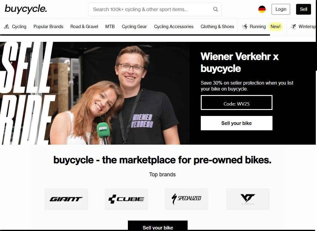 buycycle checkout page showing buycycle discount code box | Screenshot taken by SimplyCodes community member on Nov 6, 2025