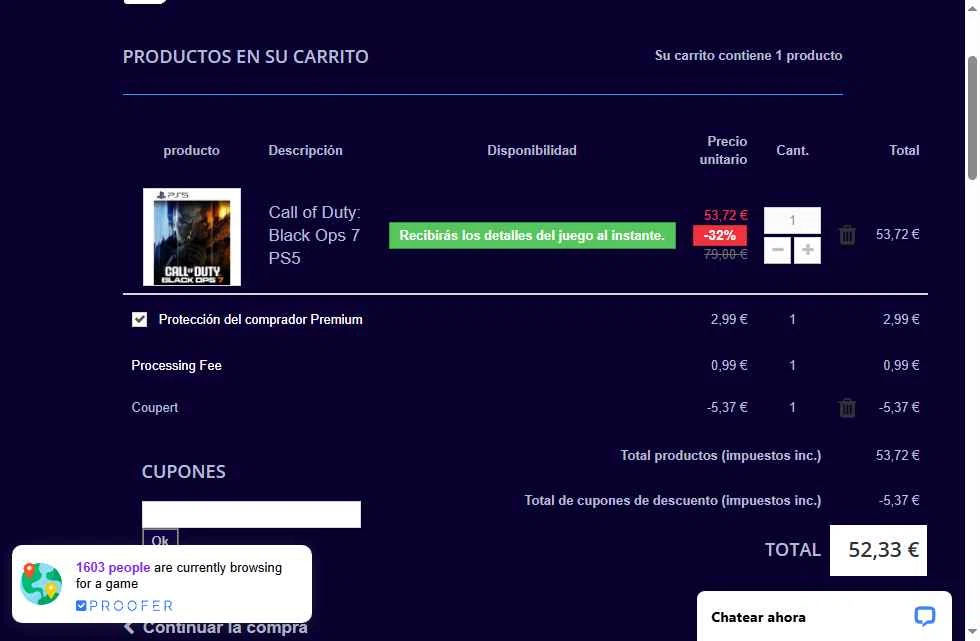 BuyGames checkout page showing BuyGames discount code box | Screenshot taken by SimplyCodes community member on Dec 10, 2025
