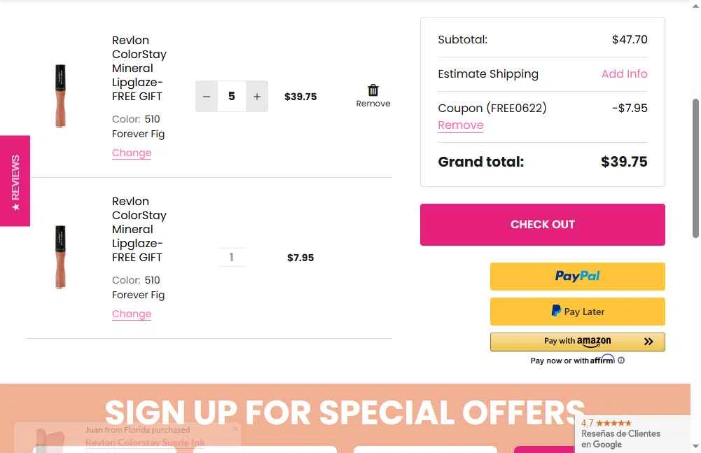BuyMeBeauty checkout page showing BuyMeBeauty promo code box | Screenshot taken by SimplyCodes community member on Jun 28, 2025