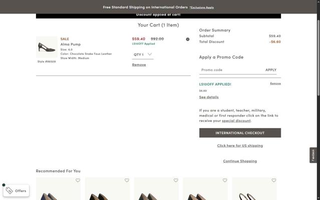 Bzees checkout page showing Bzees promo code box | Screenshot taken by SimplyCodes community member on Sep 11, 2025