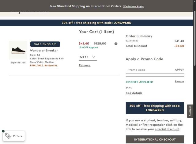 Bzees checkout page showing Bzees promo code box | Screenshot taken by SimplyCodes community member on Aug 31, 2025