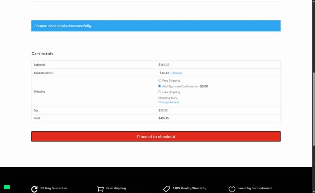 CAA USA checkout page showing CAA USA coupon code box | Screenshot taken by SimplyCodes community member on Jul 24, 2025