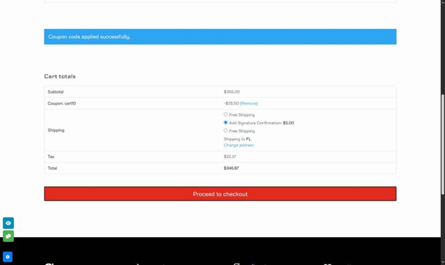 CAA USA checkout page showing CAA USA coupon code box | Screenshot taken by SimplyCodes community member on Jul 24, 2025