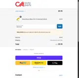 CA Auto Parts coupon verification screenshot