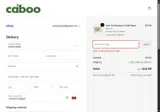 Caboo coupon verification screenshot