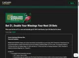 Caesars Rewards coupon verification screenshot