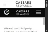 Caesars Rewards coupon verification screenshot
