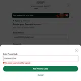 SBRBONUSDYW coupon verification screenshot