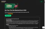 CBSSPORTS250BM coupon verification screenshot