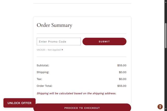 Cakebread Cellars checkout page showing Cakebread Cellars promo code box | Screenshot taken by SimplyCodes community member on Sep 6, 2025