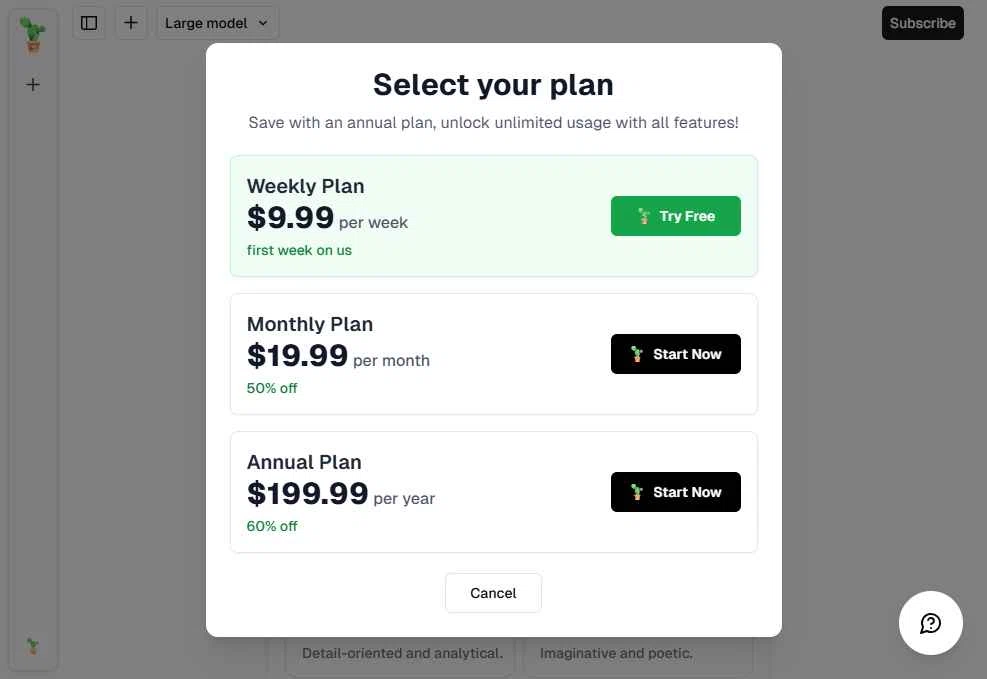 Caktus AI checkout page showing Caktus AI promo code box | Screenshot taken by SimplyCodes community member on Apr 23, 2025