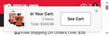Calgary Flames Shop coupon verification screenshot