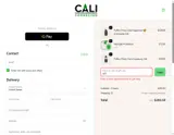 CaliConnected coupon verification screenshot