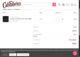 Cali Fabrics coupon verification screenshot