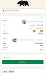 Sunny12 coupon verification screenshot