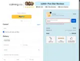 Calming Co. coupon verification screenshot