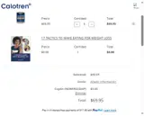 Calotren coupon verification screenshot