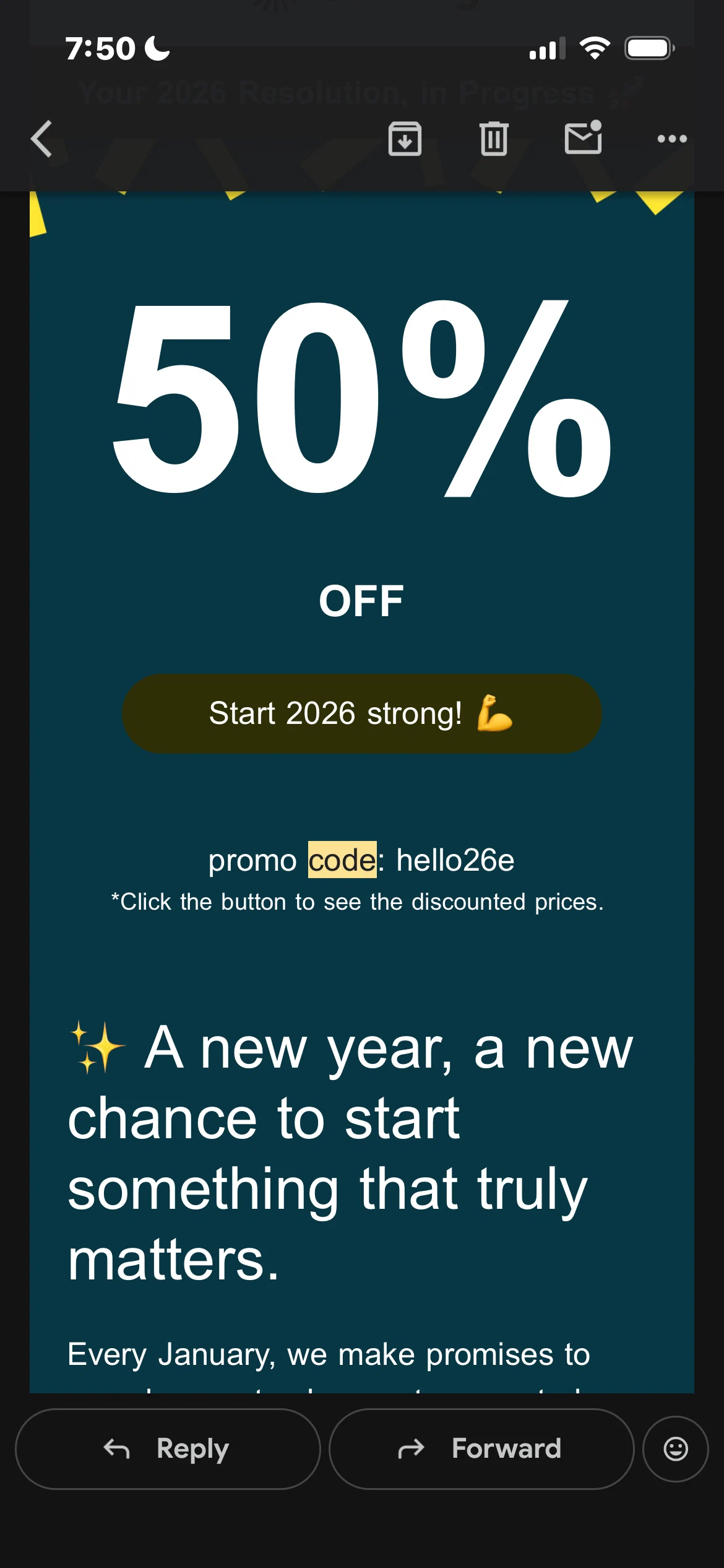 Cambly promo code screenshot showing code hello26e applied at Cambly checkout page. Uploaded by SimplyCodes community member hectorbrito15 on Jan 13, 2026