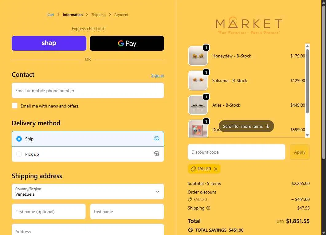Campfire Audio Market checkout page showing Campfire Audio Market promo code box | Screenshot taken by SimplyCodes community member on Oct 10, 2025