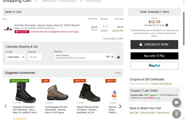 CampSaver checkout page showing CampSaver coupon code box | Screenshot taken by SimplyCodes community member on Sep 10, 2025