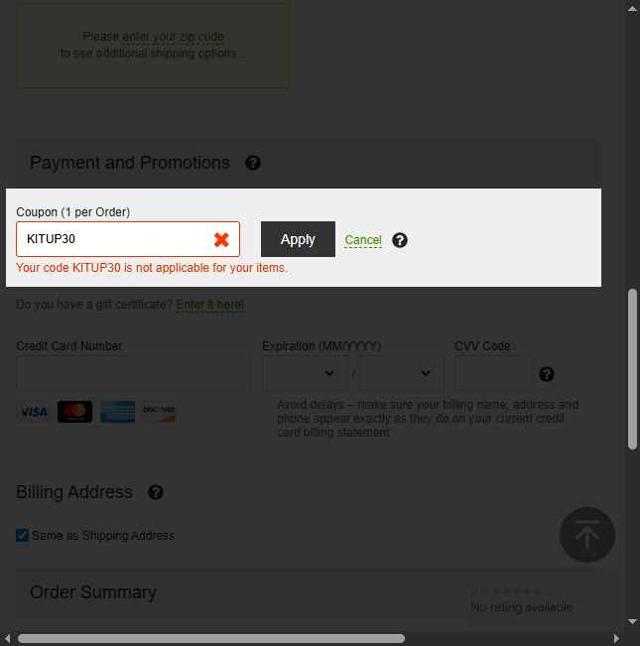 CampSaver checkout page showing CampSaver coupon code box | Screenshot taken by SimplyCodes community member on Sep 7, 2025