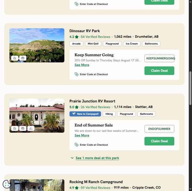 Campspot checkout page showing Campspot promo code box | Screenshot taken by SimplyCodes community member on Aug 27, 2025