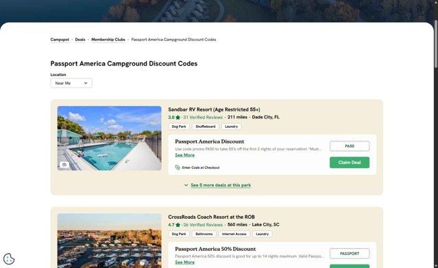 Campspot checkout page showing Campspot promo code box | Screenshot taken by SimplyCodes community member on Aug 18, 2025