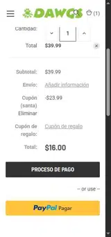 SANTA coupon verification screenshot