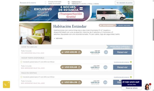 Cancun Bay checkout page showing Cancun Bay promo code box | Screenshot taken by SimplyCodes community member on May 26, 2025