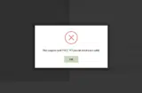 Candles and Supplies coupon verification screenshot