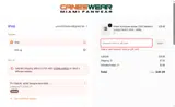 CanesWear coupon verification screenshot
