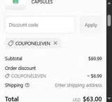 COUPONELEVEN coupon verification screenshot