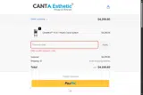 Canta Esthetic coupon verification screenshot