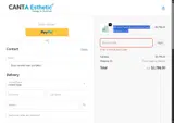 Canta Esthetic coupon verification screenshot