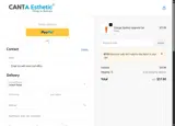 Canta Esthetic coupon verification screenshot