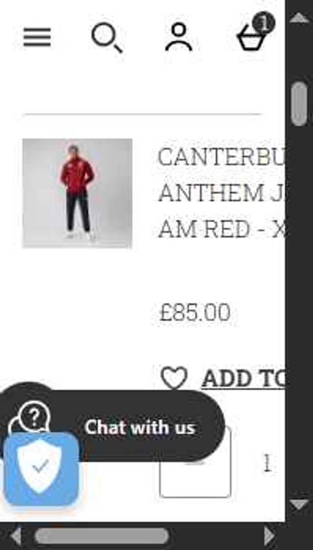 Canterbury.com checkout page showing Canterbury.com discount code box | Screenshot taken by SimplyCodes community member on Jun 24, 2025