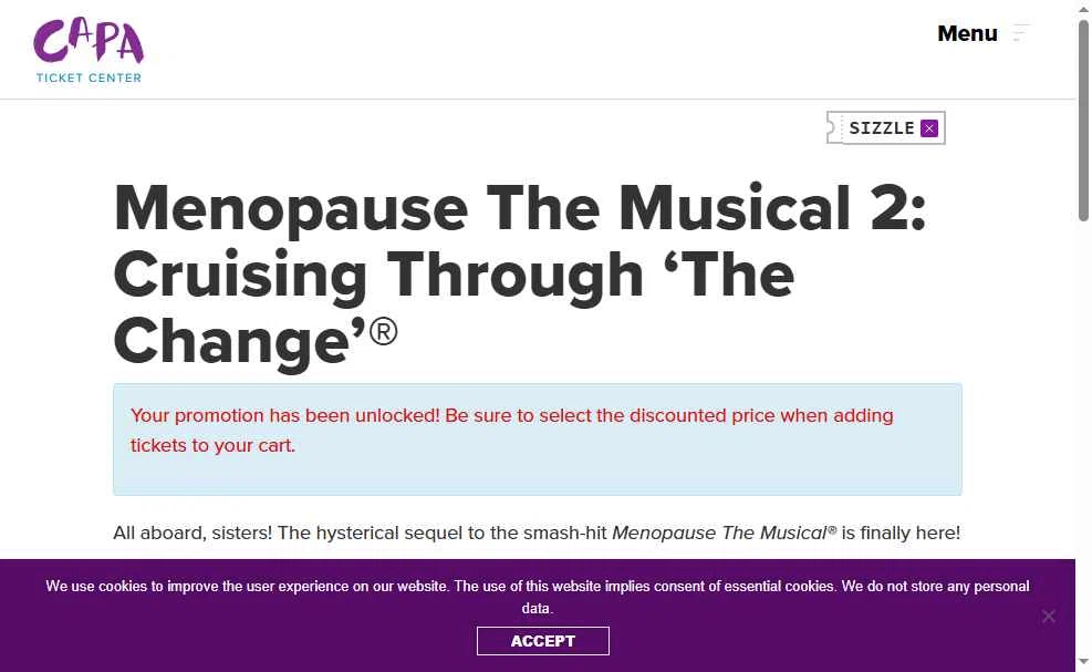 CAPA checkout page showing CAPA promo code box | Screenshot taken by SimplyCodes community member on Dec 13, 2025