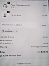 JENNIFER15 coupon verification screenshot