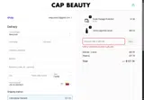 CAPBEAUTY coupon verification screenshot