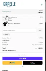 MIAMI coupon verification screenshot
