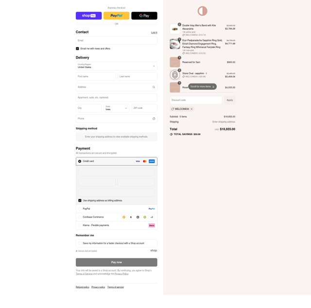 Capucinne checkout page showing Capucinne discount code box | Screenshot taken by SimplyCodes community member on Aug 17, 2025